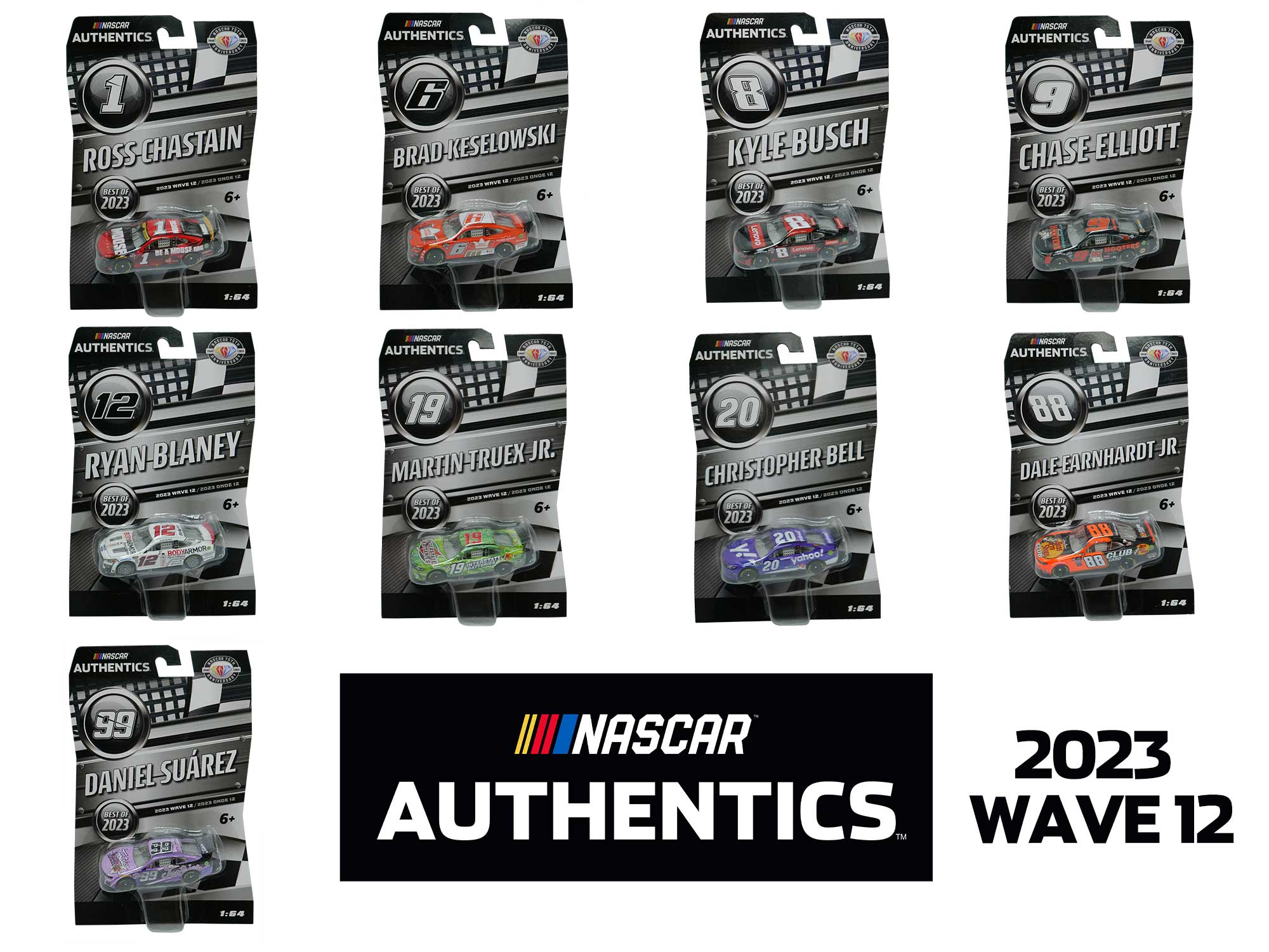 NASCAR AUTHENTICS 2023 WAVE 12 BEST OF 2023 1:64 10 PACK