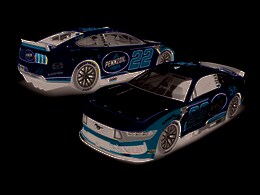 JOEY LOGANO 2025 SHELL-PENNZOIL 1:24 COLOR CHROME ARC DIECAST