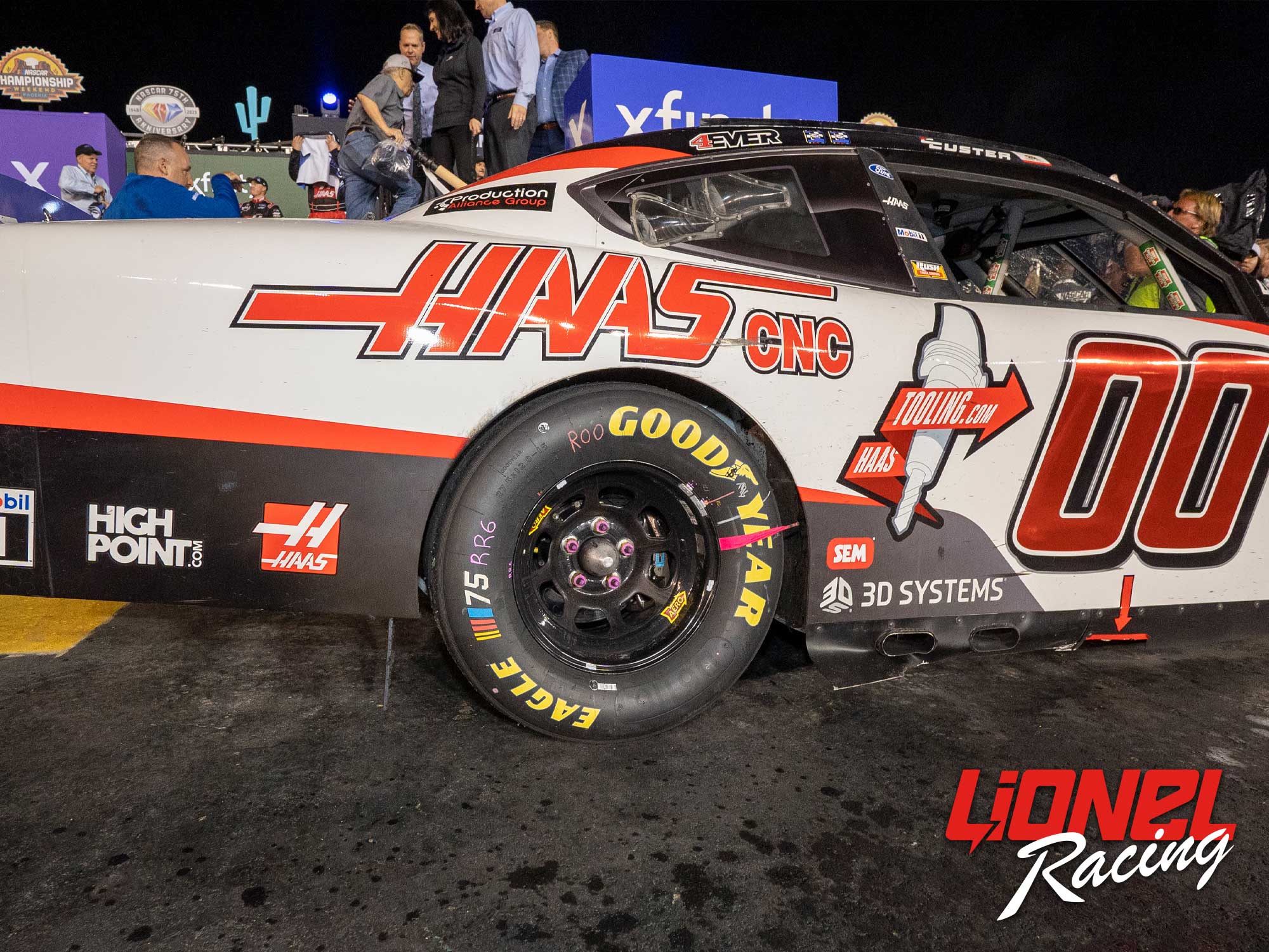 COLE CUSTER HAAS AUTOMATION 2023 PHOENIX RACED WIN 1:24 COLOR CHROME ARC DIECAST