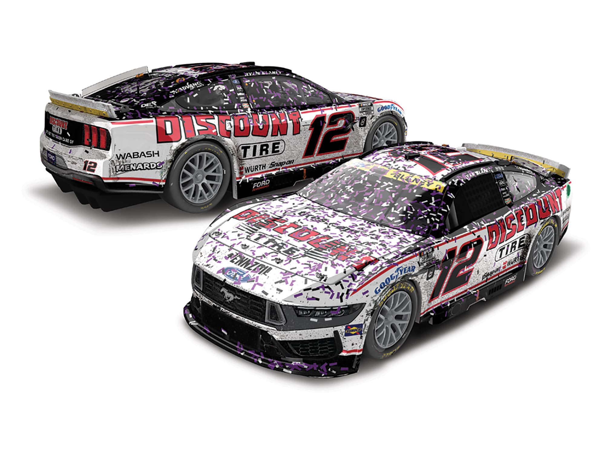 RYAN BLANEY 2024 DISCOUNT TIRE MARTINSVILLE RACED WIN 1:24 COLOR CHROME ELITE DIECAST