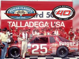 KEN SCHRADER 1988 FOLGERS TALLADEGA RACED WIN 1:24 ARC NASCAR CLASSIC DIECAST
